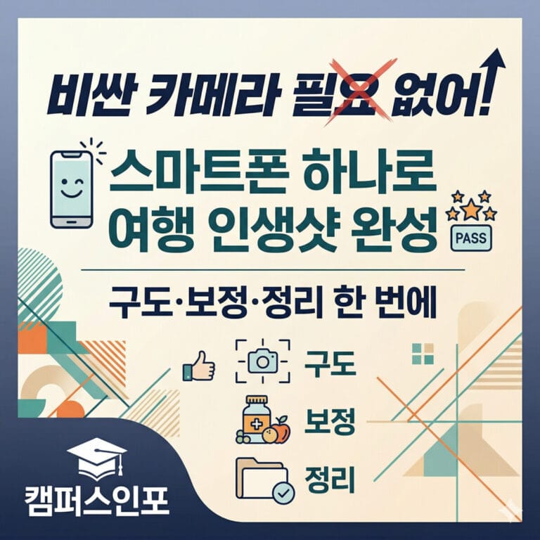찍으면 다 프사각! 스마트폰으로 인생샷 찍는 구도법 & 보정 앱 & 사진 정리 꿀팁 완벽 가이드